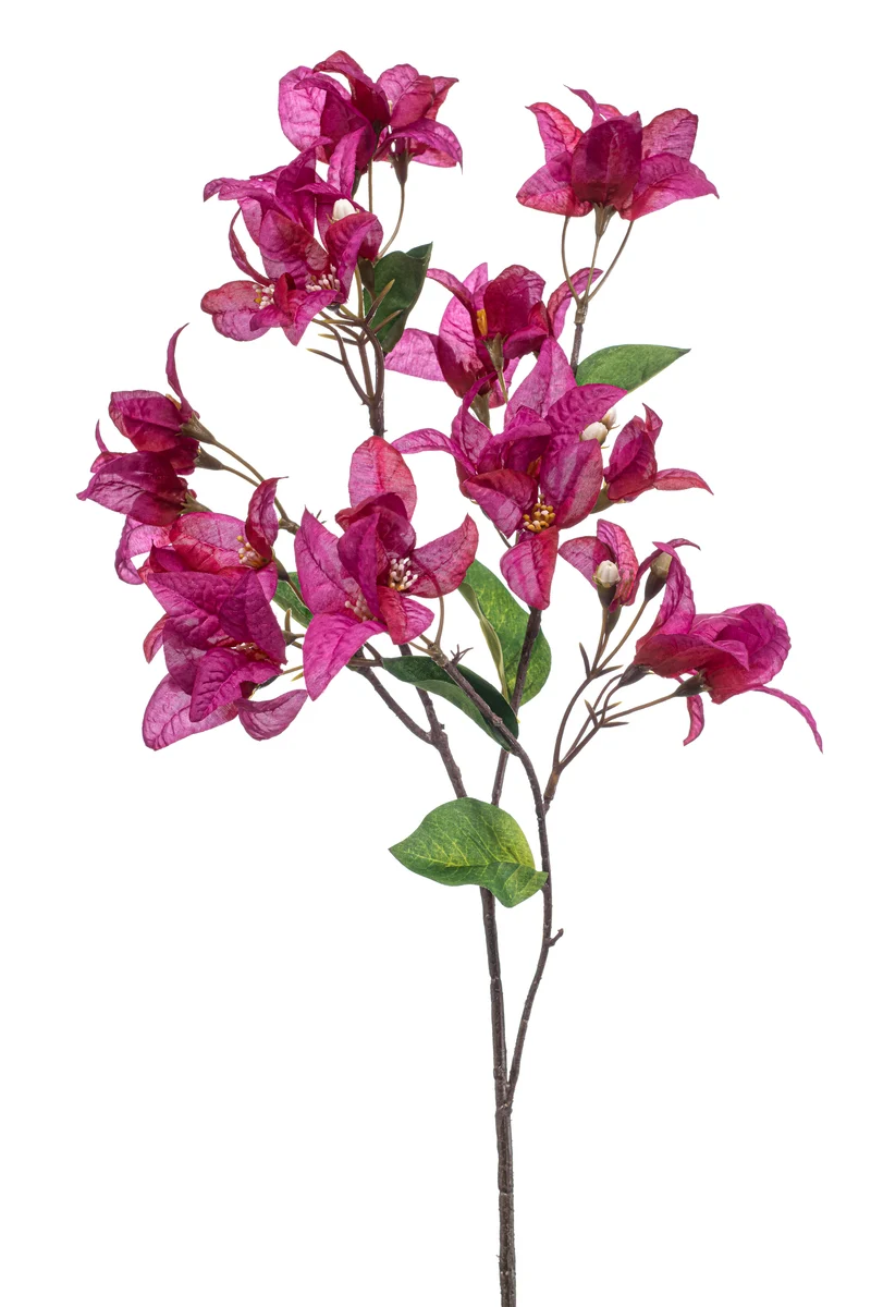 Bougainvillea künstlich 68 cm - 1 Zweig - Fuchsienrot