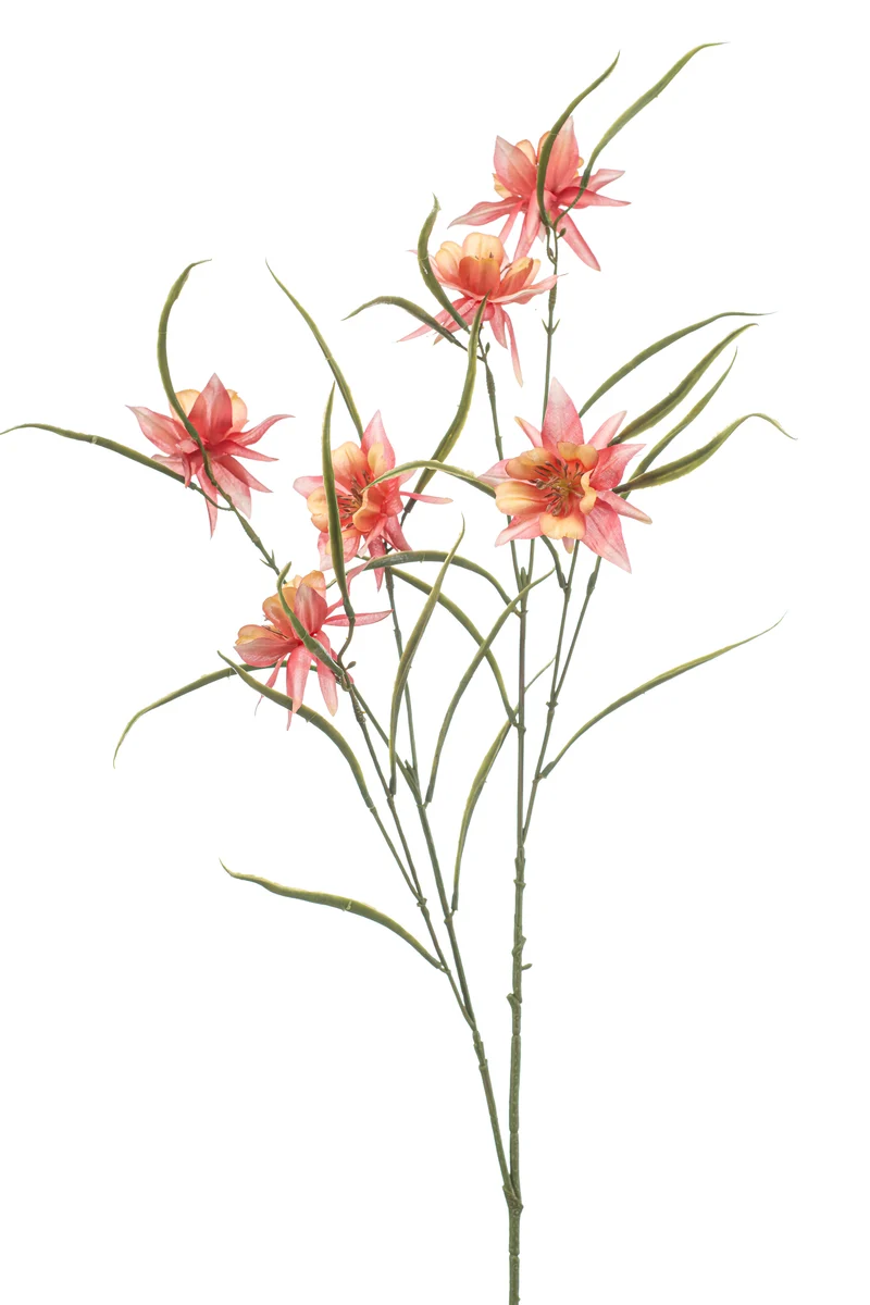 Aquilegia künstlich 84 cm - 1 Stiel - Pfirsich