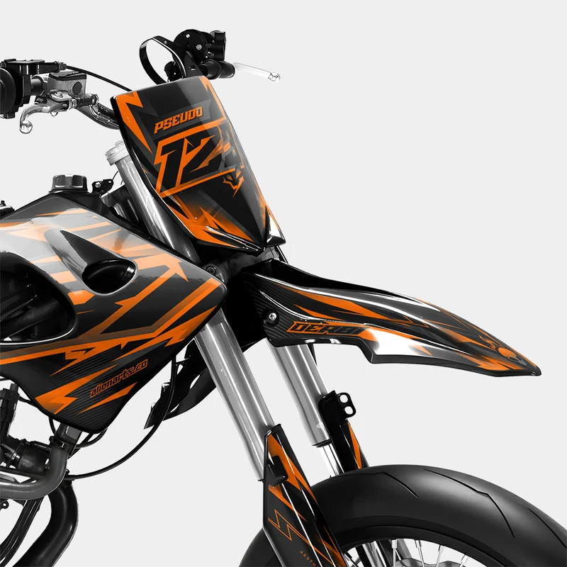 MISTRAL - Kit deco DERBI 50cc - Orange