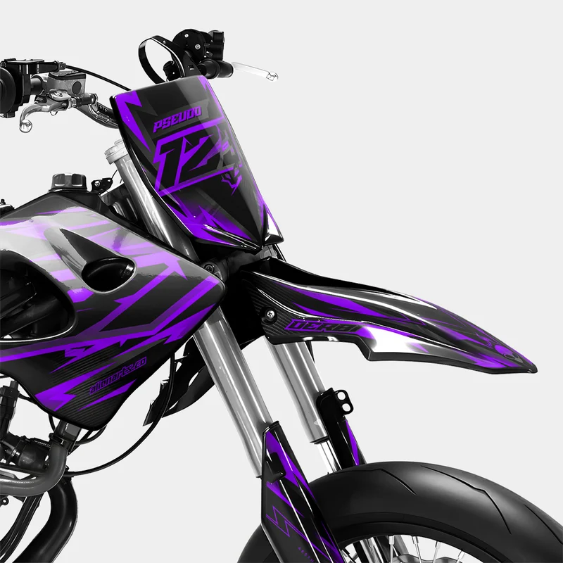 MISTRAL - Kit deco DERBI 50cc - Violet