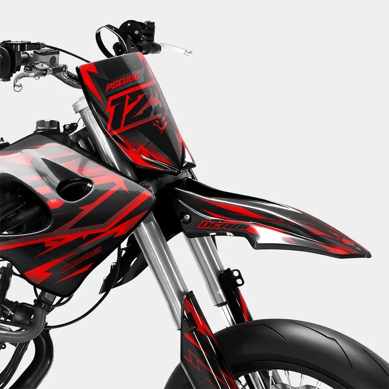 MISTRAL - Kit deco DERBI 50cc - Rouge