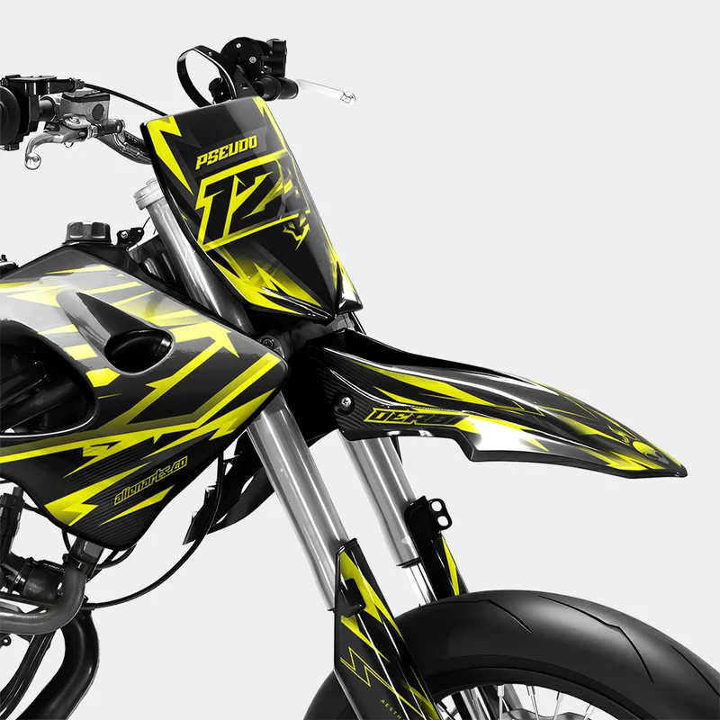 MISTRAL - Kit deco DERBI 50cc - Jaune