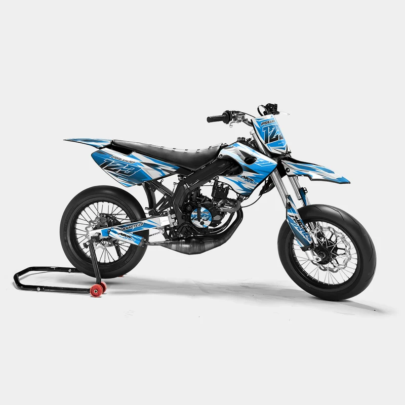 ONYX - Kit deco DERBI 50cc - Bleu