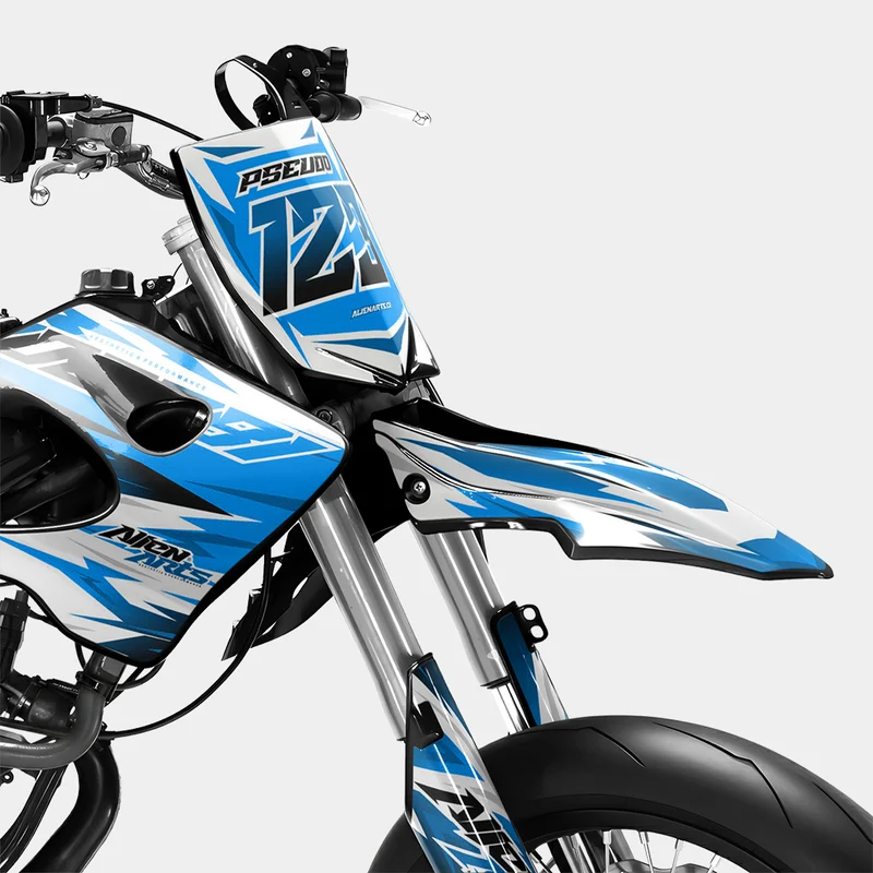 ONYX - Kit deco DERBI 50cc - Bleu