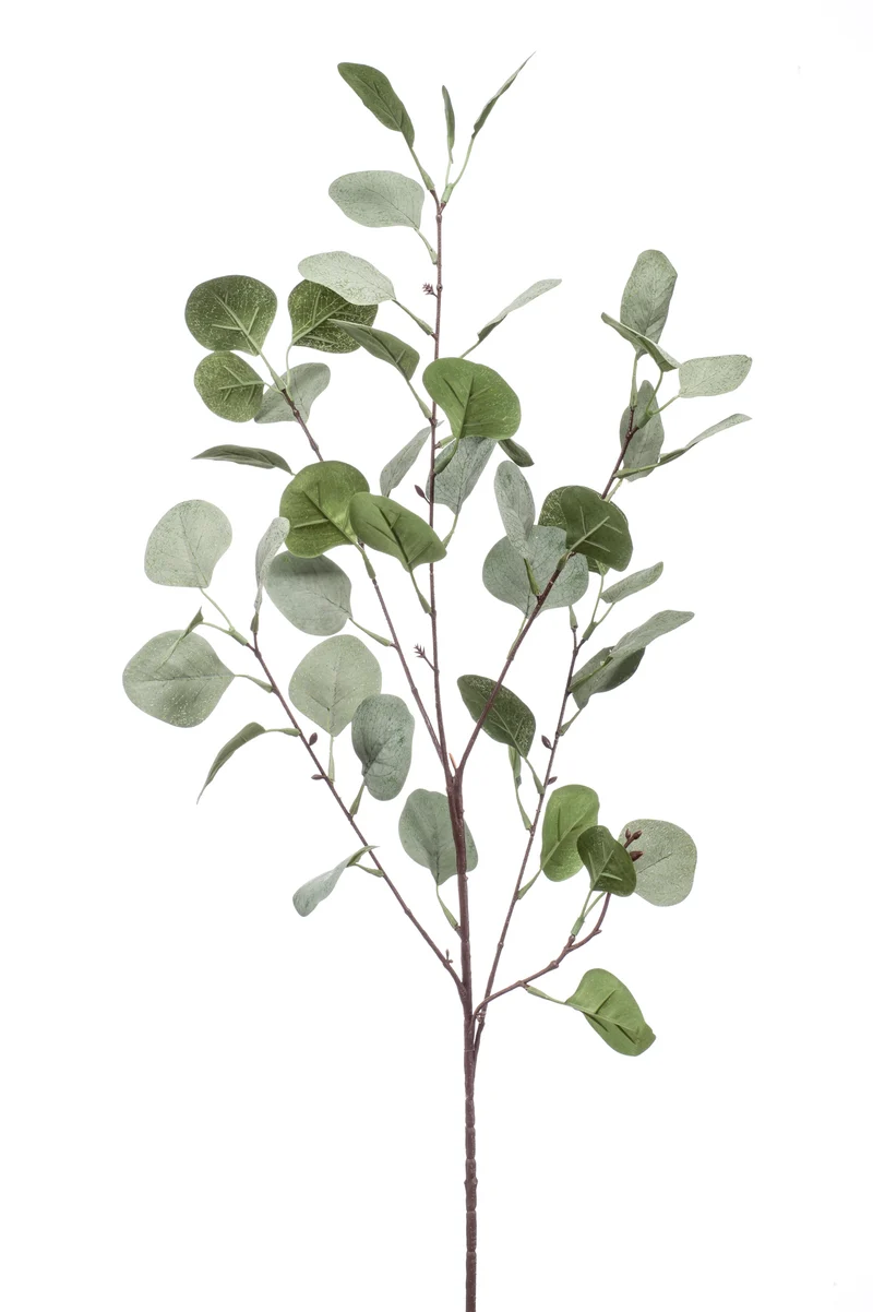 Eukalyptus Populus künstlich 87 cm - 1 Zweig - Grün-Grau