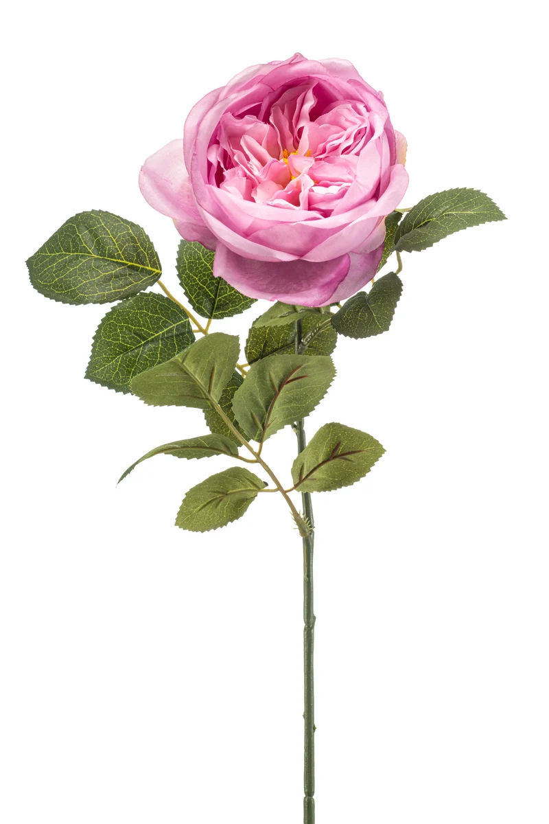 Englische Rose künstlich 65 cm - 1 Stiel - Lila