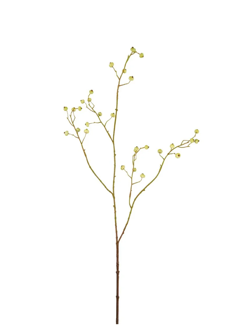Beeren künstlich 100 cm - 1 Zweig - Grün