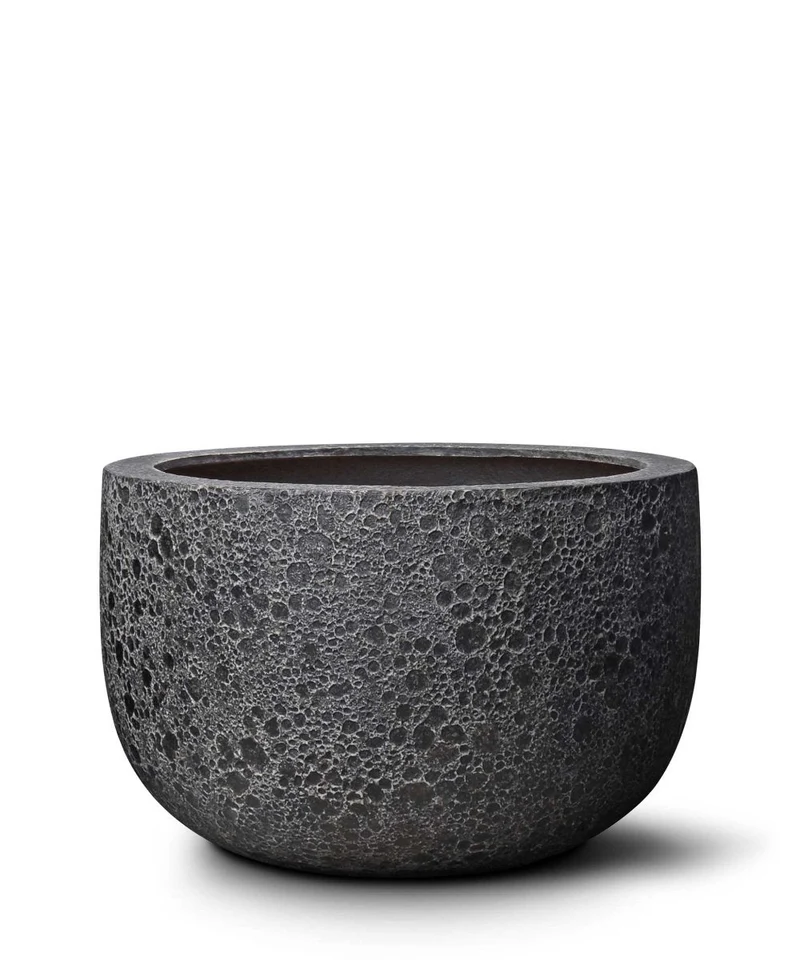 Pflanzkübel Low U Pot – Eschbach Lava in Vulkangestein-Optik
