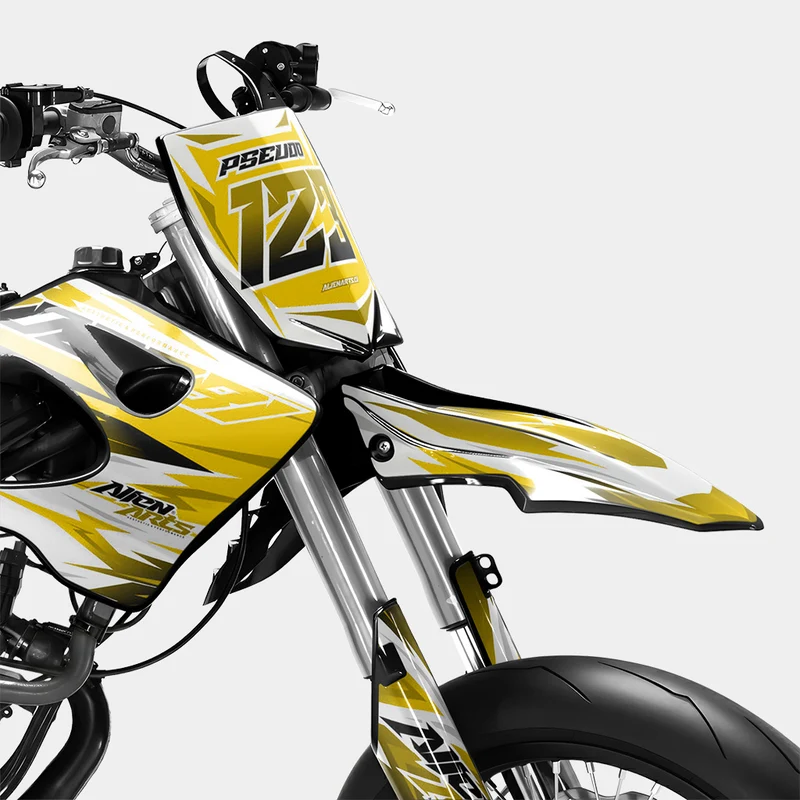 ONYX - Kit deco DERBI 50cc - Jaune Foncé
