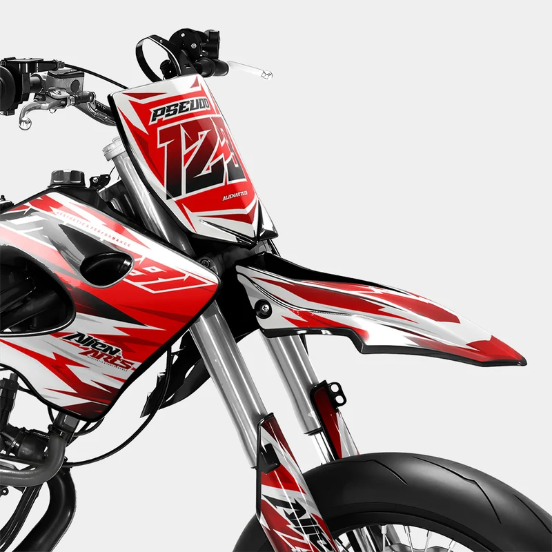 ONYX - Kit deco DERBI 50cc - Rouge