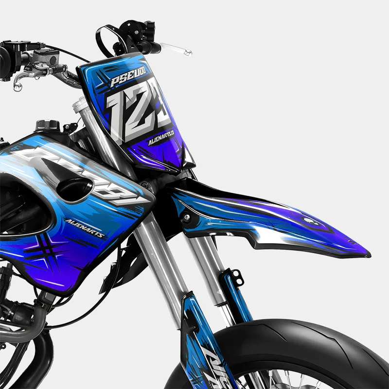 PAVO - Kit deco DERBI 50cc - Bleu