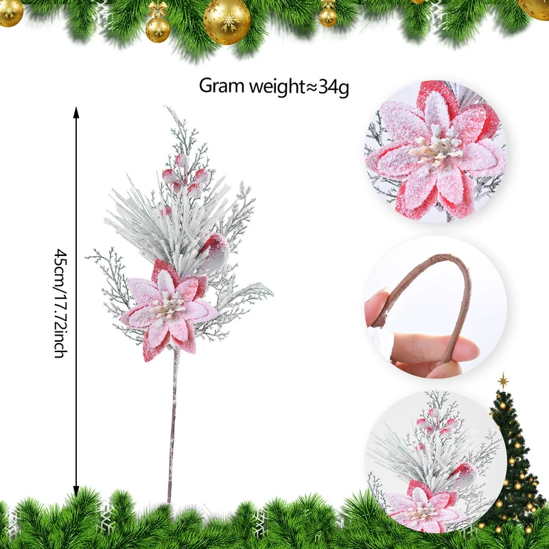 Set mit 5 Weihnachts-Lollipop-Dekorationen, 6 verschiedene Designs, 5 cm, Kunststoff, für Baumdekoration, Geschenkverpackung, DIY-Bastelprojekte