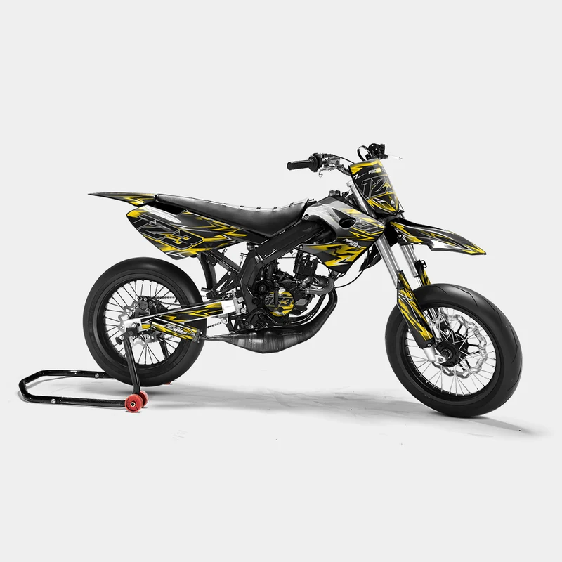 PIQUE - Kit deco DERBI 50cc - Jaune Foncé