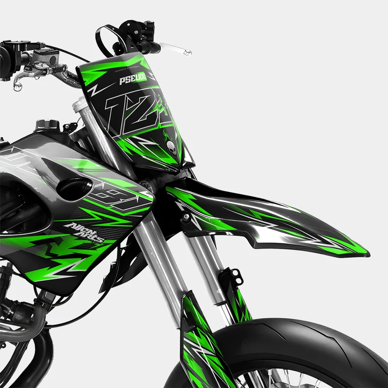 PIQUE - Kit deco DERBI 50cc - Vert