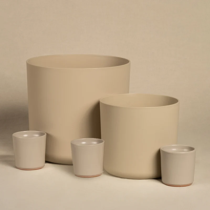 Kunststoff Topfset 'Lumi' (22, 16, 3 x 7)