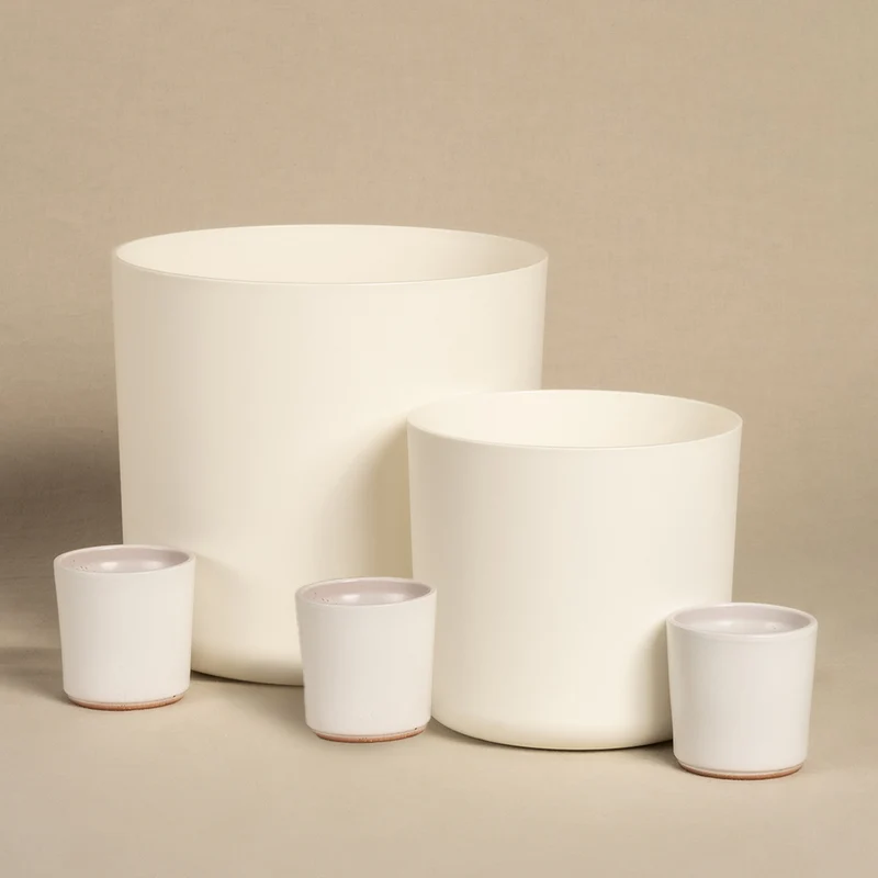 Kunststoff Topfset 'Lumi' (22, 16, 3 x 7)