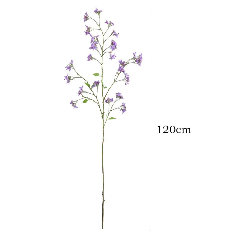 Künstliche Spirea mit Orchideen-Dekor, 120 cm, realistisch aussehende Zweige für Hochzeiten, Home Decor und Gewerberäume