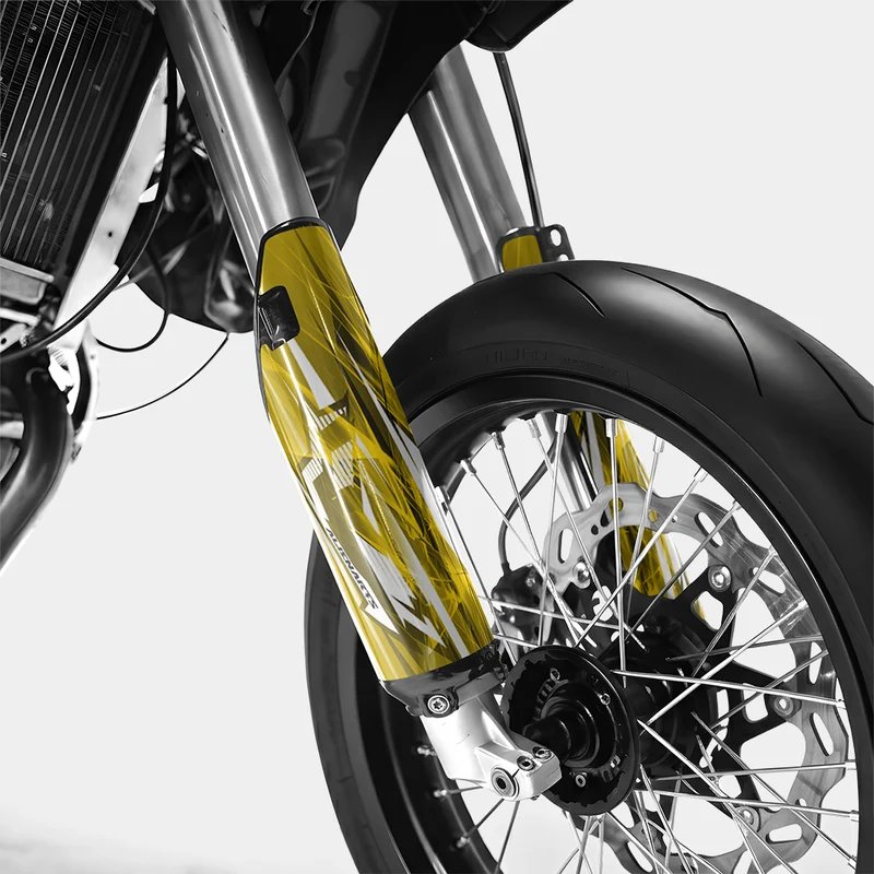 PLUME - Kit deco DERBI 50cc - Jaune Foncé