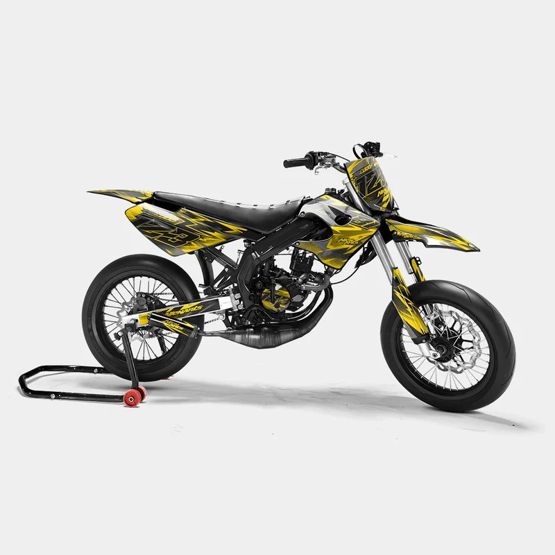 ZÉPHYR - Kit deco DERBI 50cc - Jaune Foncé