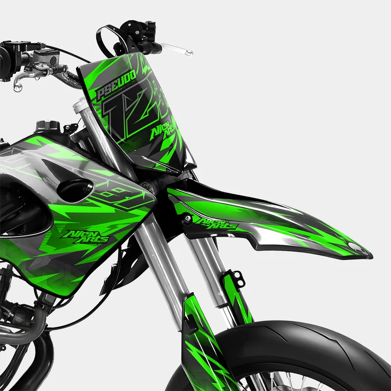 ZÉPHYR - Kit deco DERBI 50cc - Vert