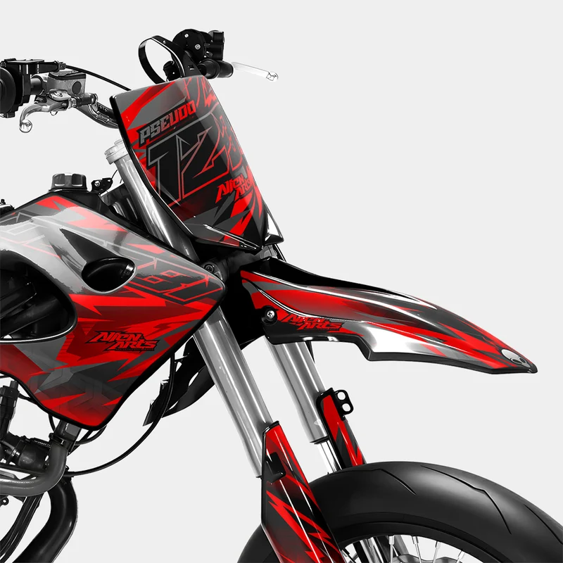 ZÉPHYR - Kit deco DERBI 50cc - Rouge