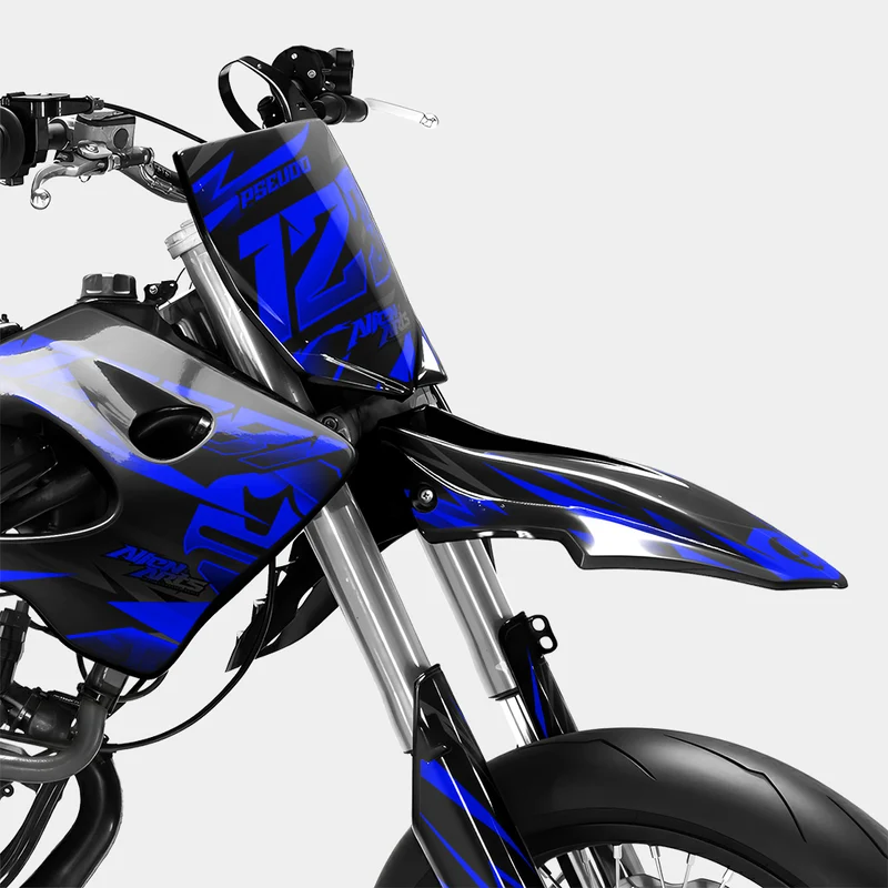 SABLE - Kit deco DERBI 50cc - Bleu Foncé