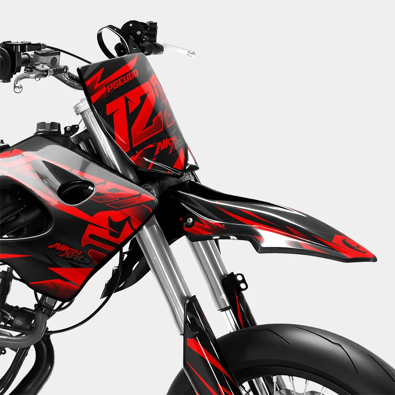 SABLE - Kit deco DERBI 50cc - Rouge