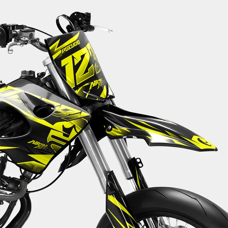 SABLE - Kit deco DERBI 50cc - Jaune