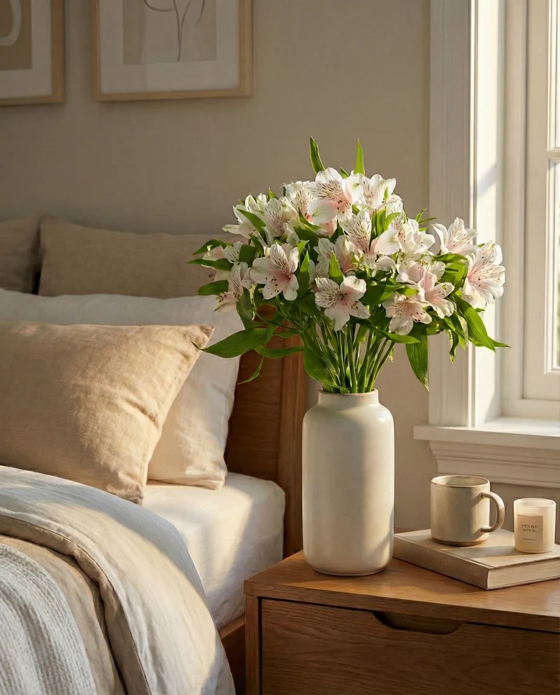 Alstroemeria weiß