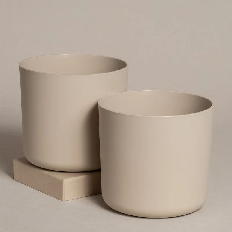 Kunststoff Topfset 'Lumi' (2 x 16)