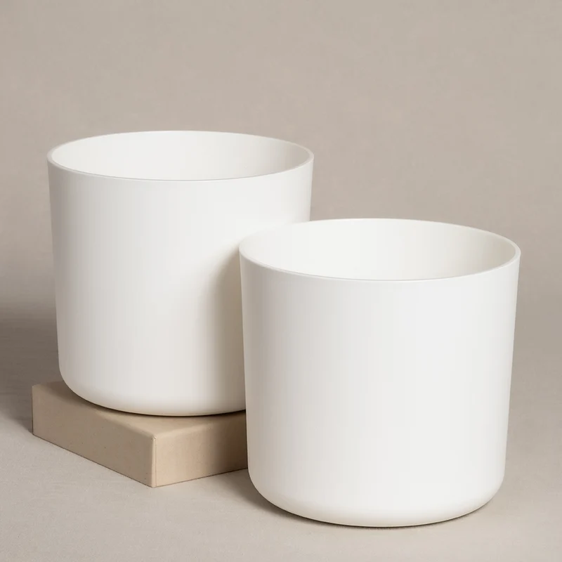 Kunststoff Topfset 'Lumi' (2 x 16)