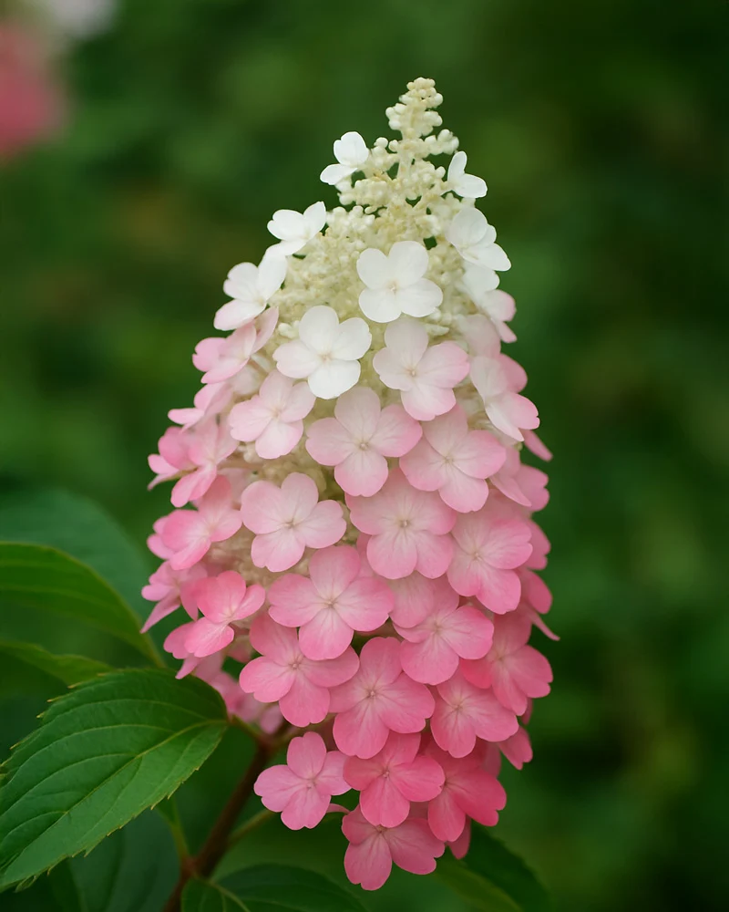 Pinke Rispenhortensie