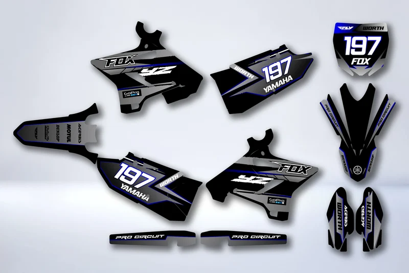 Kit Déco YAMAHA YZ 125-250 2015-2021 - TYRHIX