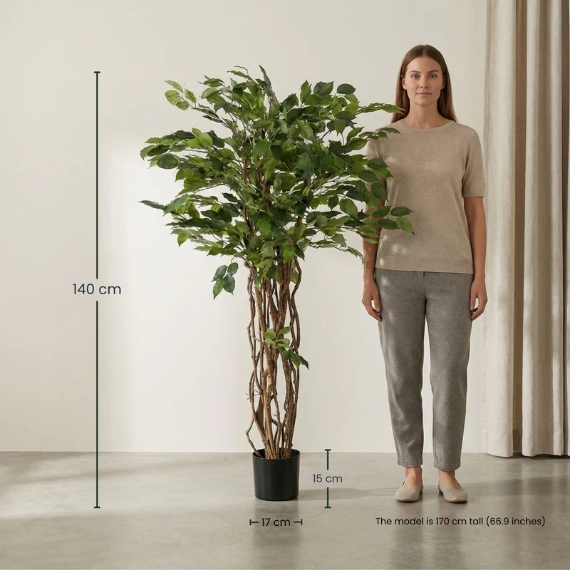 Ficus Liana Kunstbaum 140cm - Künstliche Pflanze