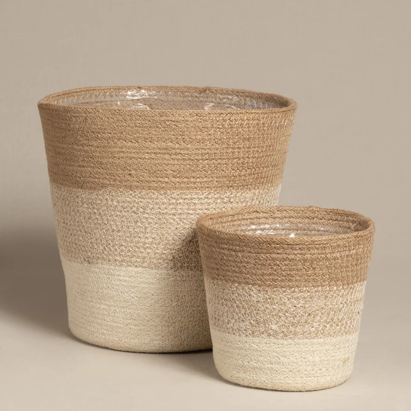 Pflanzenkorb-Set aus Jute (Lapis | 25, 16)