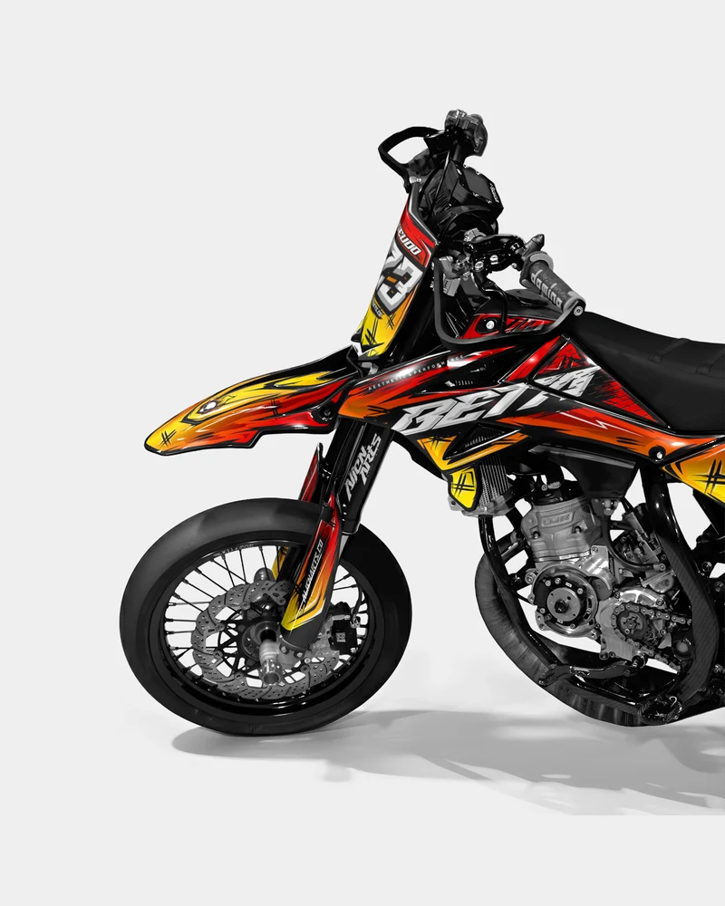 PAVO - Kit deco BETA 50cc - Rouge Jaune