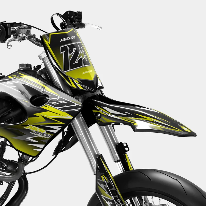 SENSO - Kit deco DERBI 50cc - Jaune