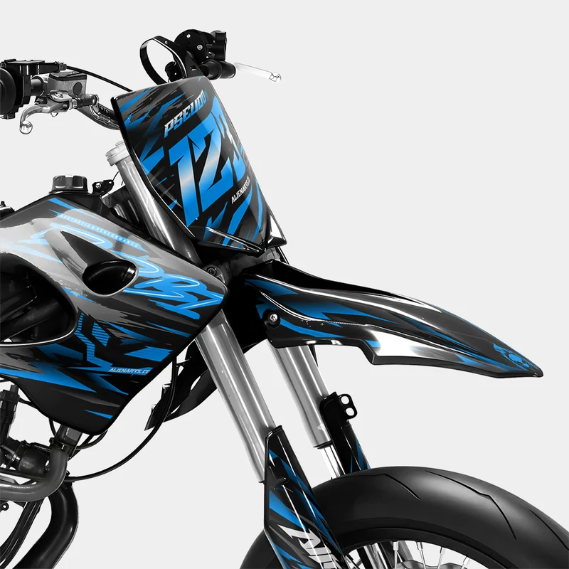 VAGUE - Kit deco DERBI 50cc - Bleu
