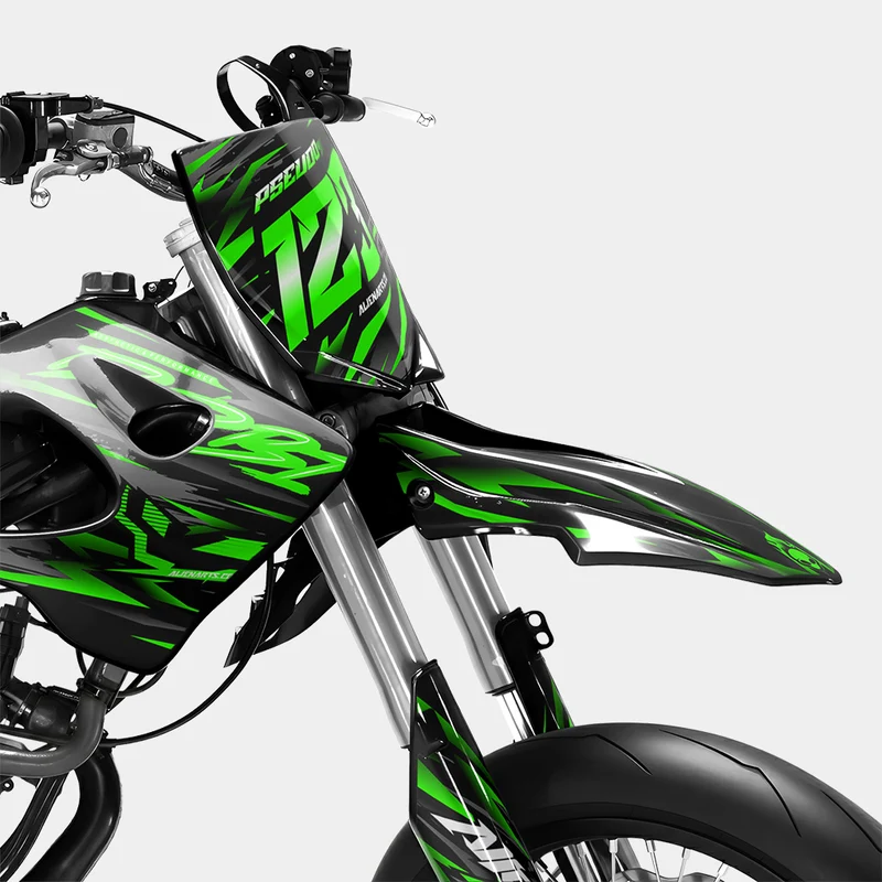 VAGUE - Kit deco DERBI 50cc - Vert