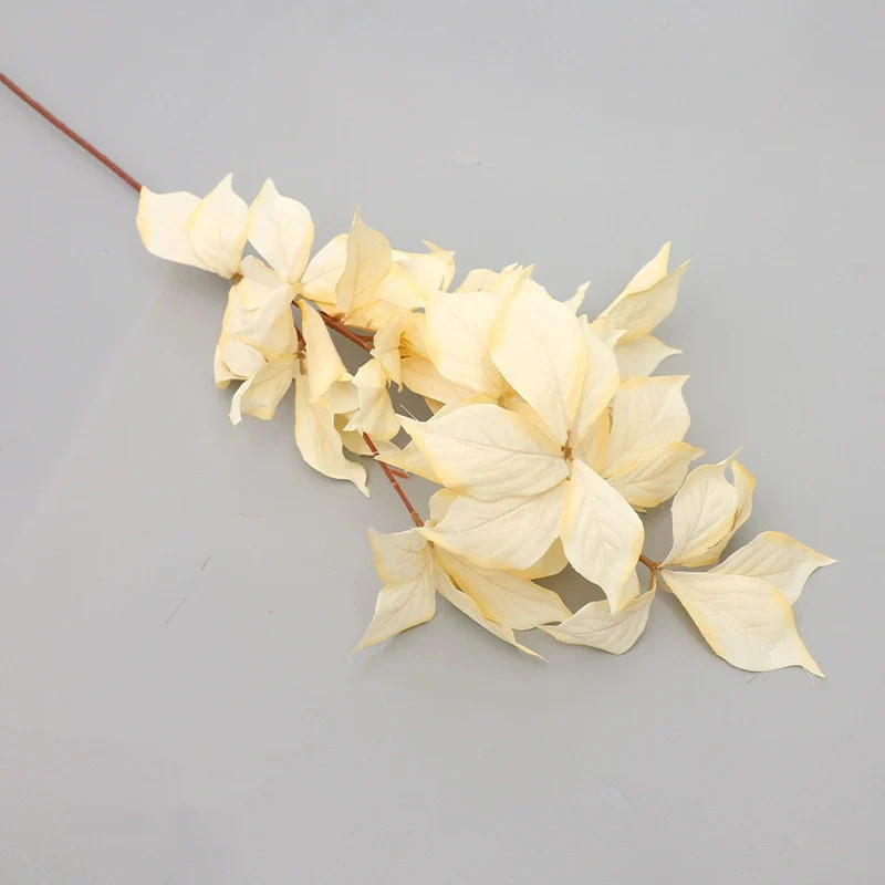 Künstliche Haselnusszweige 80 cm, Seidenblätter in 6 Farben, realistische Dekoration für Hochzeit, Shop, Grabgestaltung, Innenraumgrün