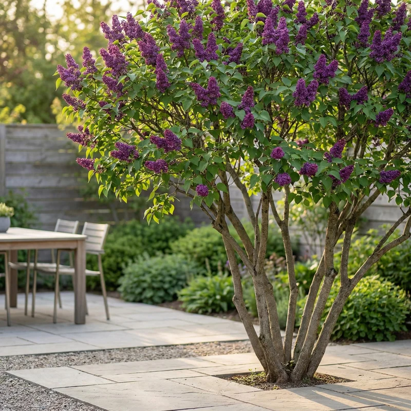 Syringa vulgaris Ludwig Spath - Common Lilac - Hardy - Purple - 1 Plant - Pot 17cm - Height 45cm