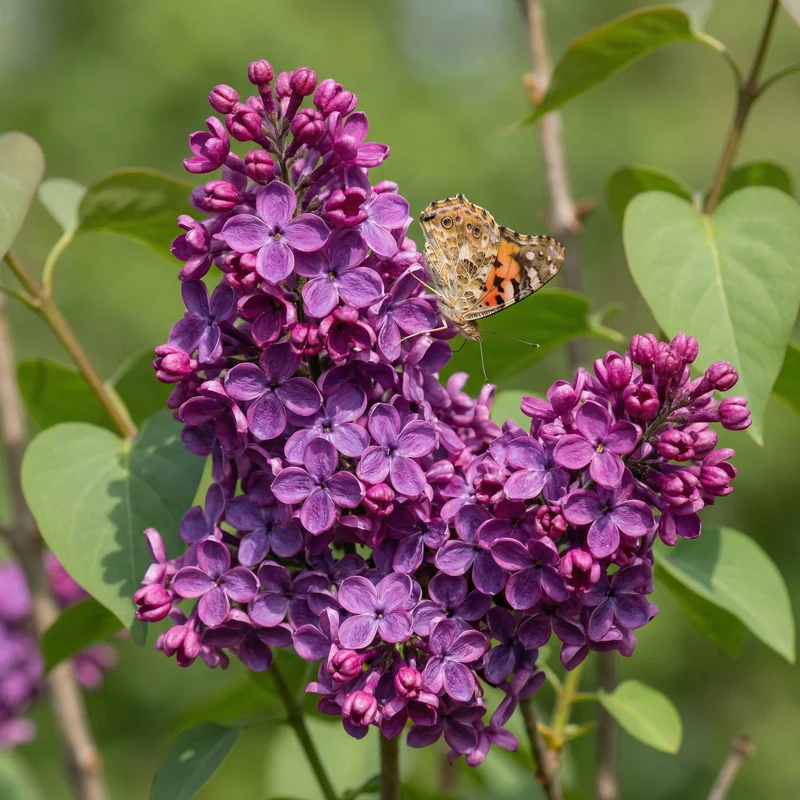 Syringa vulgaris Ludwig Spath - Common Lilac - Hardy - Purple - 1 Plant - Pot 17cm - Height 45cm