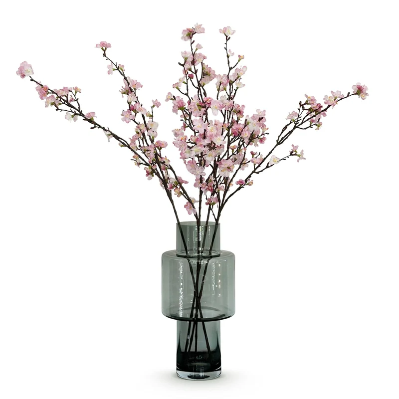 Künstliche Blumen Solo Pink Japanische Kirschblüte x 4 95 cm