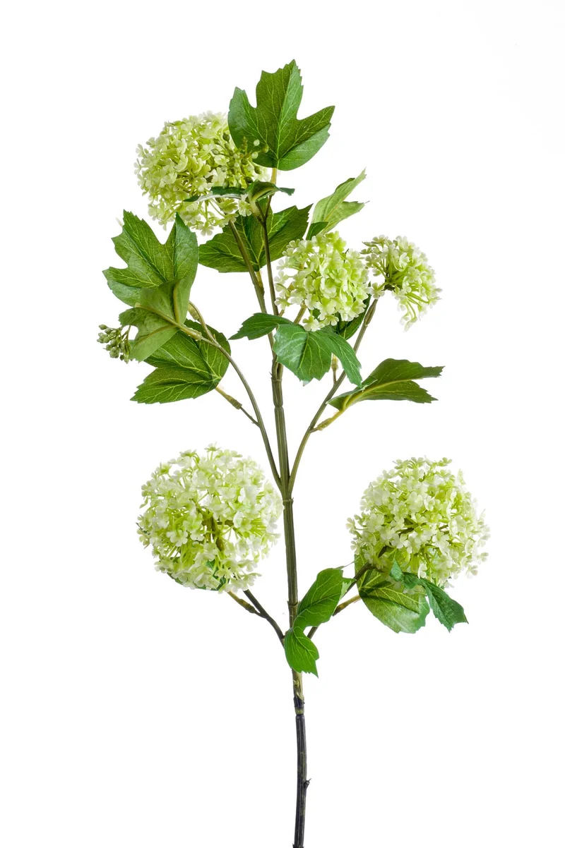 Künstliche Blumen Solo Cream Viburnum Opulus Zweige x 4 75cm