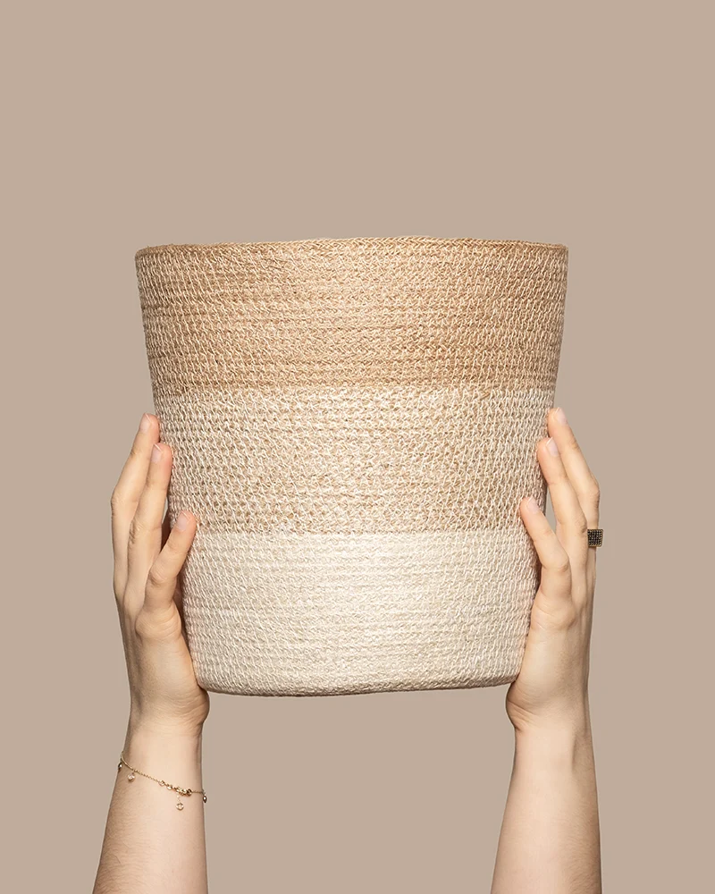 Pflanzenkorb aus Jute (Lapis | 25 cm ⌀)