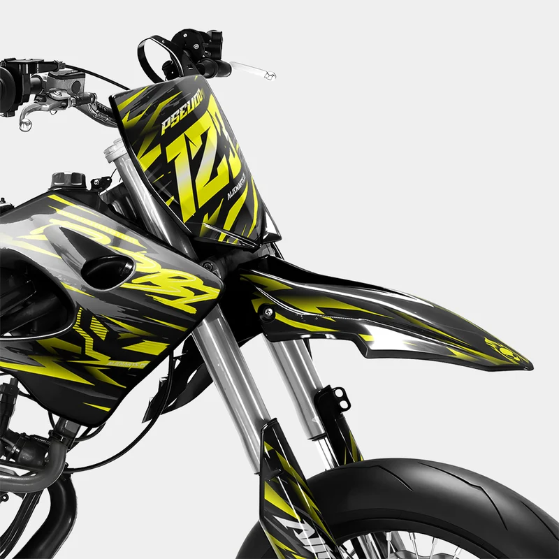 VAGUE - Kit deco DERBI 50cc - Jaune