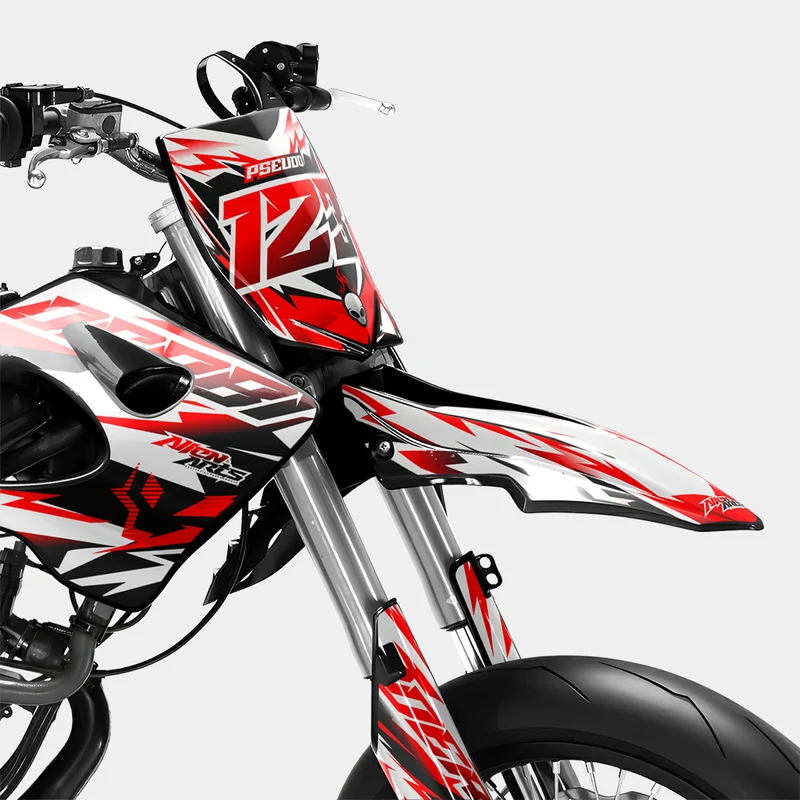 VESTA - Kit deco DERBI 50cc - Rouge