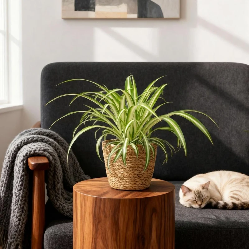 Grünlilie Variegatum kaufen | Chlorophytum – Topf Ø 12 cm