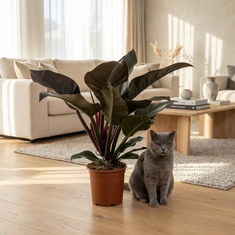 Philodendron Imperial Red kaufen | Zimmerpflanze – Topf Ø 19 cm, Höhe 60 cm