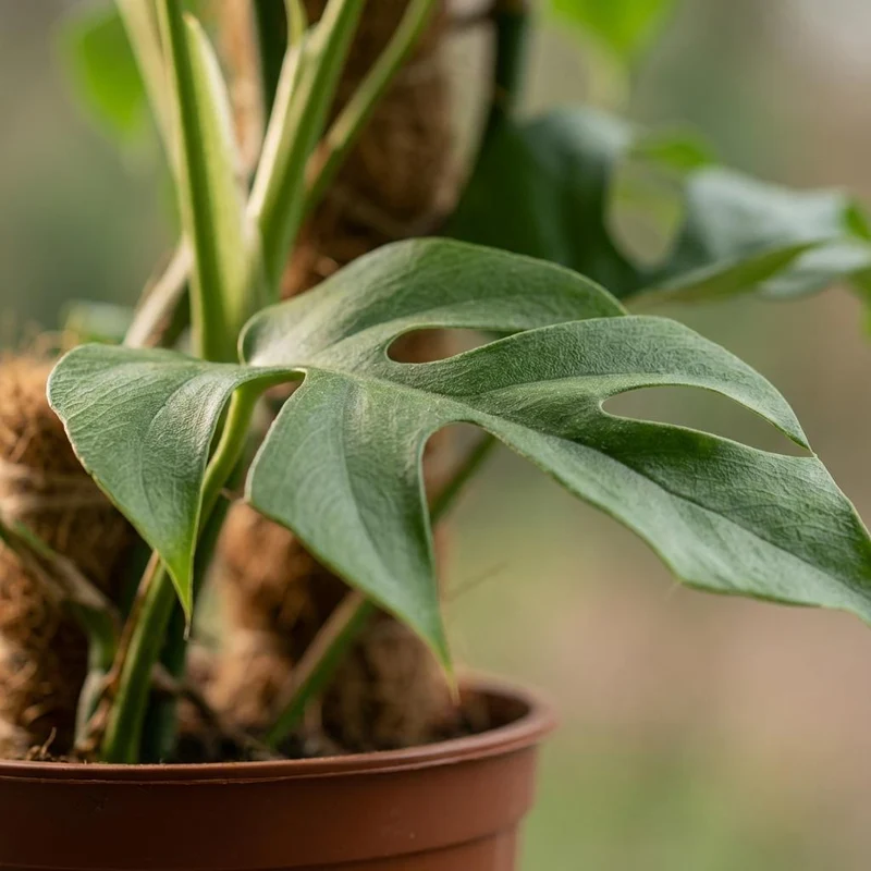 Monstera Minima Moosstab kaufen | Mini-Fensterblatt – Topf Ø 19 cm, Höhe 90 cm